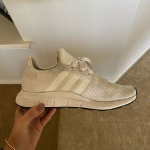 White Adidas Running Shoes